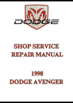   1998 DODGE AVENGER SHOP SERVICE REPAIR MANUAL - PDF