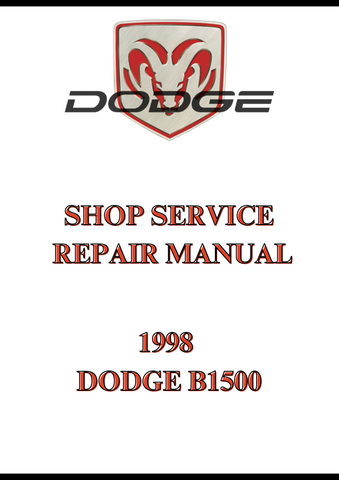 1998 DODGE B1500 SHOP SERVICE REPAIR MANUAL - PDF