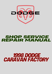  1998 DODGE CARAVAN FACTORY SHOP SERVICE REPAIR MANUAL - PDF