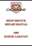  1998 DODGE CARAVAN SHOP SERVICE REPAIR MANUAL - PDF