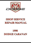 1998 DODGE CARAVAN SHOP SERVICE REPAIR MANUAL - PDF