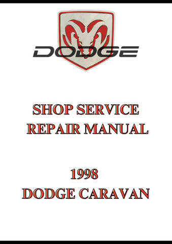 1998 DODGE CARAVAN SHOP SERVICE REPAIR MANUAL - PDF