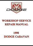 1998 DODGE CARAVAN WORKSHOP SERVICE REPAIR MANUAL - PDF