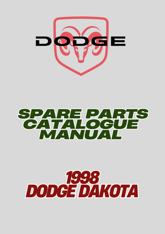  1998 DODGE DAKOTA SPARE PARTS CATALOGUE MANUAL - PDF