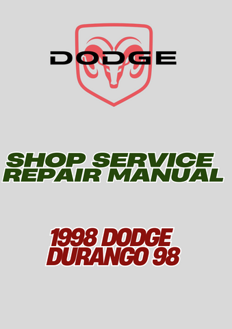 1998 DODGE DURANGO 98 SHOP SERVICE REPAIR MANUAL - PDF