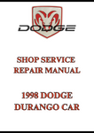 1998 DODGE DURANGO CAR SHOP SERVICE REPAIR MANUAL - PDF