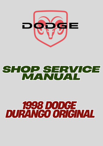 1998 DODGE DURANGO ORIGINAL SHOP SERVICE MANUAL - PDF