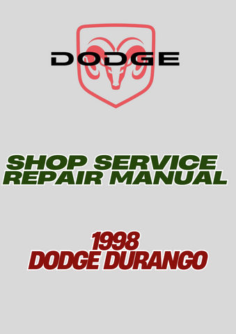 1998 DODGE DURANGO SHOP SERVICE REPAIR MANUAL - PDF
