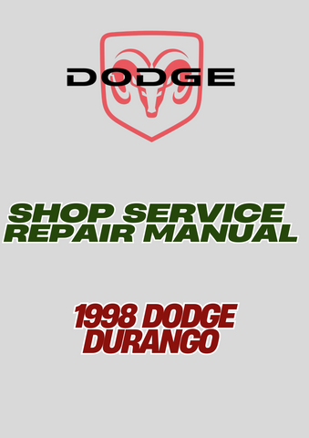 1998 DODGE DURANGO SHOP SERVICE REPAIR MANUAL - PDF