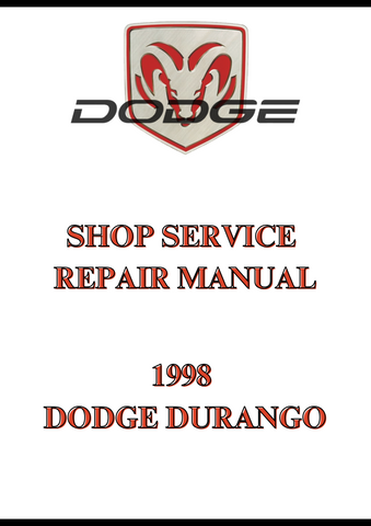 1998 DODGE DURANGO SHOP SERVICE REPAIR MANUAL - PDF