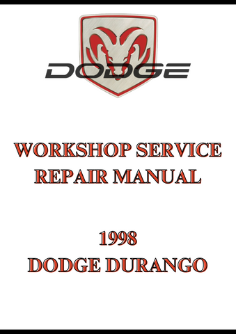  1998 DODGE DURANGO WORKSHOP SERVICE REPAIR MANUAL - PDF