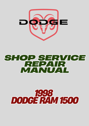 1998 DODGE RAM 1500 SHOP SERVICE REPAIR MANUAL - PDF