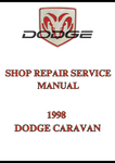1998 DODGE CARAVAN SHOP REPAIR SERVICE MANUAL - PDF
