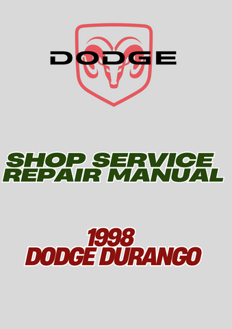 1998 DODGE DURANGO SHOP SERVICE REPAIR MANUAL - PDF