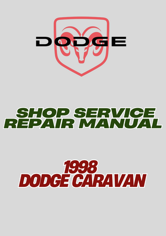 1998 DODGE CARAVAN SHOP SERVICE REPAIR MANUAL - PDF