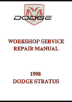 1998 DODGE STRATUS WORKSHOP SERVICE REPAIR MANUAL - PDF