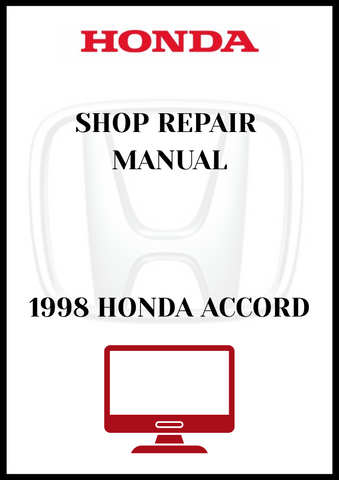 1998 HONDA ACCORD SHOP REPAIR MANUAL - PDF