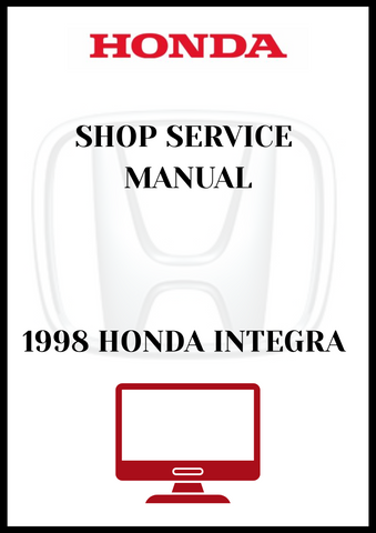1998 HONDA INTEGRA SHOP SERVICE MANUAL - PDF