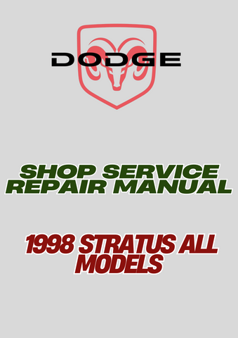  1998 STRATUS ALL MODELS SHOP SERVICE REPAIR MANUAL - PDF