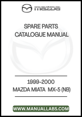 1999-2000 MAZDA MIATA  MX-5 (NB) SPARE PARTS CATALOGUE MANUAL - PDF