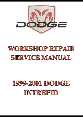 1999-2001 DODGE INTREPID WORKSHOP REPAIR SERVICE MANUAL - PDF
