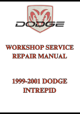 1999-2001 DODGE INTREPID WORKSHOP SERVICE REPAIR MANUAL - PDF