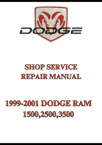 1999-2001 DODGE RAM 1500,2500,3500 SHOP SERVIC REPAIR MANUAL - PDF