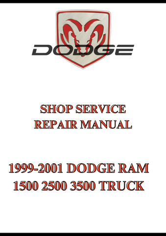1999-2001 DODGE RAM 1500 2500 3500 TRUCK SHOP SERVICE REPAIR MANUAL - PDF