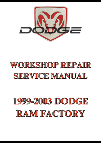 1999-2003 DODGE RAM FACTORY WORKSHOP REPAIR SERVICE MANUAL - PDF