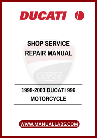 DON'T LET MECHANICAL ISSUES HOLD YOU BACK FROM ENJOYING THE RIDE. INVEST IN THE 1999-2003 DUCATI 996 MOTORCYCLE SHOP SERVICE REPAIR MANUAL TODAY AND GAIN THE CONFIDENCE