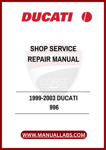DON’T LET MINOR ISSUES TURN INTO MAJOR PROBLEMS. INVEST IN THE 1999-2003 DUCATI 996 SHOP SERVICE REPAIR MANUAL TODAY AND GAIN THE CONFIDENCE TO HANDLE ANY REPAIR WITH 