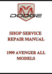 1999 AVENGER ALL MODELS SHOP SERVICE REPAIR MANUAL - PDF  