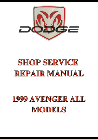 1999 AVENGER ALL MODELS SHOP SERVICE REPAIR MANUAL - PDF  
