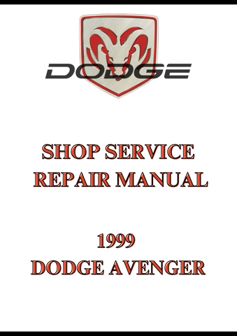 1999 DODGE AVENGER SHOP SERVICE REPAIR MANUAL - PDF