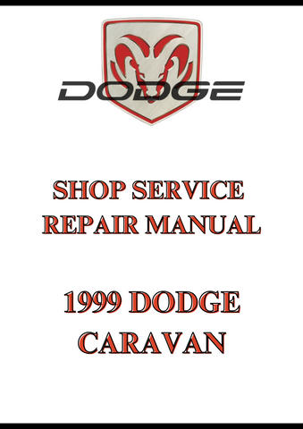 1999 DODGE CARAVAN SHOP SERVICE REPAIR MANUAL - PDF