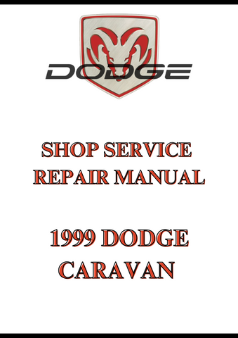 1999 DODGE CARAVAN SHOP SERVICE REPAIR MANUAL - PDF