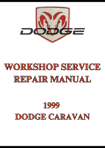 1999 DODGE CARAVAN WORKSHOP SERVICE REPAIR MANUAL - PDF