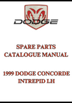 1999 DODGE CONCORDE INTREPID LH SPARE PARTS CATALOGUE MANUAL - PDF