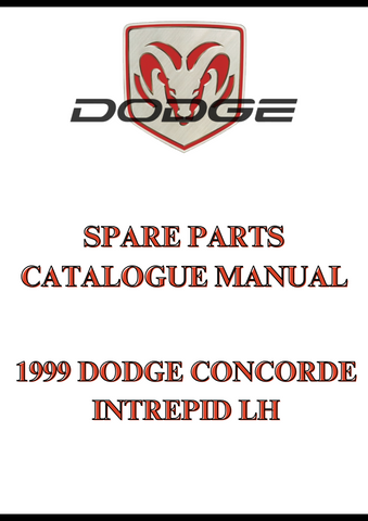 1999 DODGE CONCORDE INTREPID LH SPARE PARTS CATALOGUE MANUAL - PDF