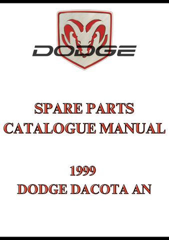 1999 DODGE DACOTA AN SPARE PARTS CATALOGUE MANUAL - PDF