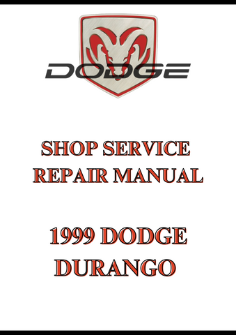1999 DODGE DURANGO SHOP SERVICE REPAIR MANUAL - PDF