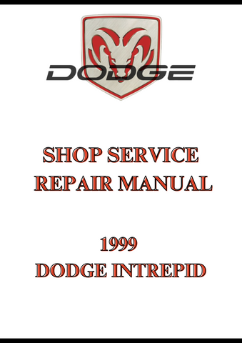 1999 DODGE INTREPID SHOP SERVICE REPAIR MANUAL - PDF