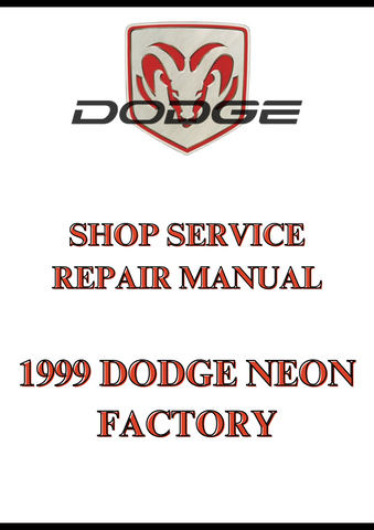 1999 DODGE NEON FACTORY SHOP SERVICE REPAIR MANUAL - PDF