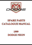 1999 DODGE NEON SPARE PARTS CATALOGUE MANUAL - PDF