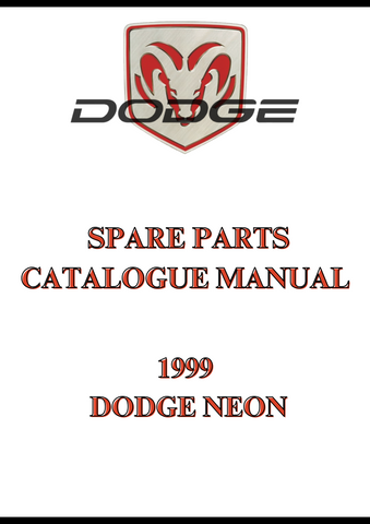 1999 DODGE NEON SPARE PARTS CATALOGUE MANUAL - PDF