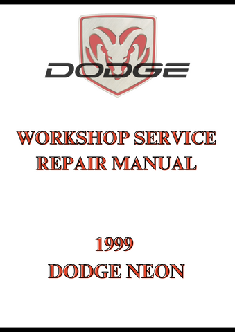 1999 DODGE NEON WORKSHOP SERVICE REPAIR MANUAL - PDF 
