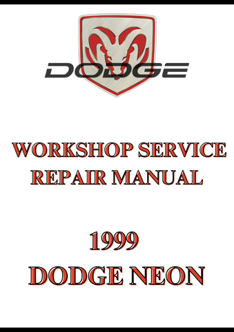 1999 DODGE NEON WORKSHOP SERVICE REPAIR MANUAL - PDF