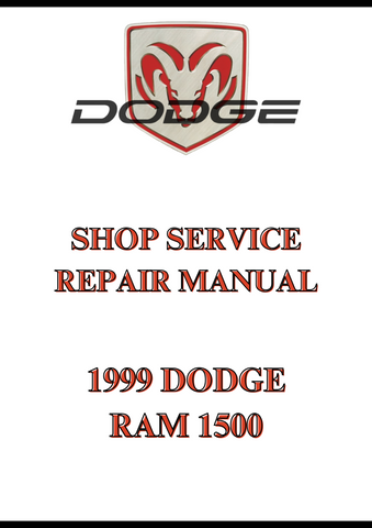  1999 DODGE RAM 1500 SHOP SERVICE REPAIR MANUAL - PDF