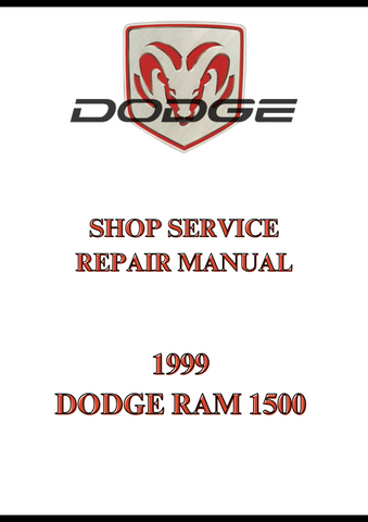 1999 DODGE RAM 1500 SHOP SERVICE REPAIR MANUAL - PDF