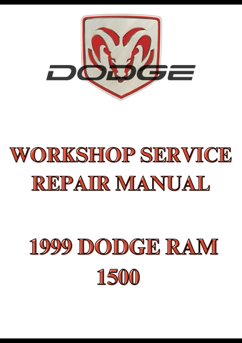  1999 DODGE RAM 1500 WORKSHOP SERVICE REPAIR MANUAL - PDF